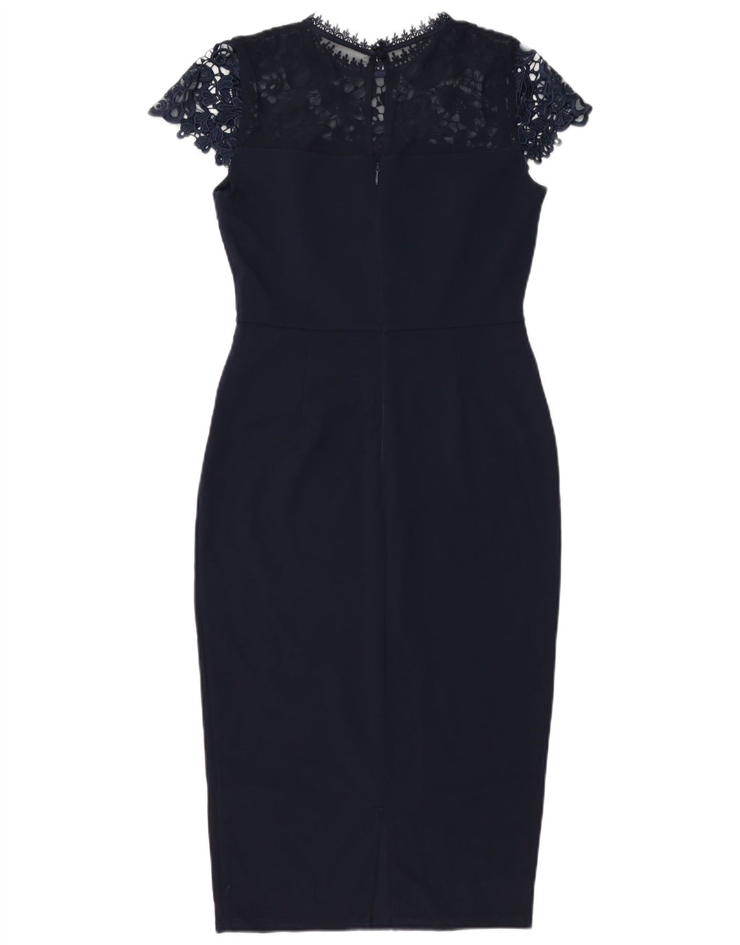 Lipsy Damen Figurbetontes Kleid UK 10 Small Marineblau Polyester