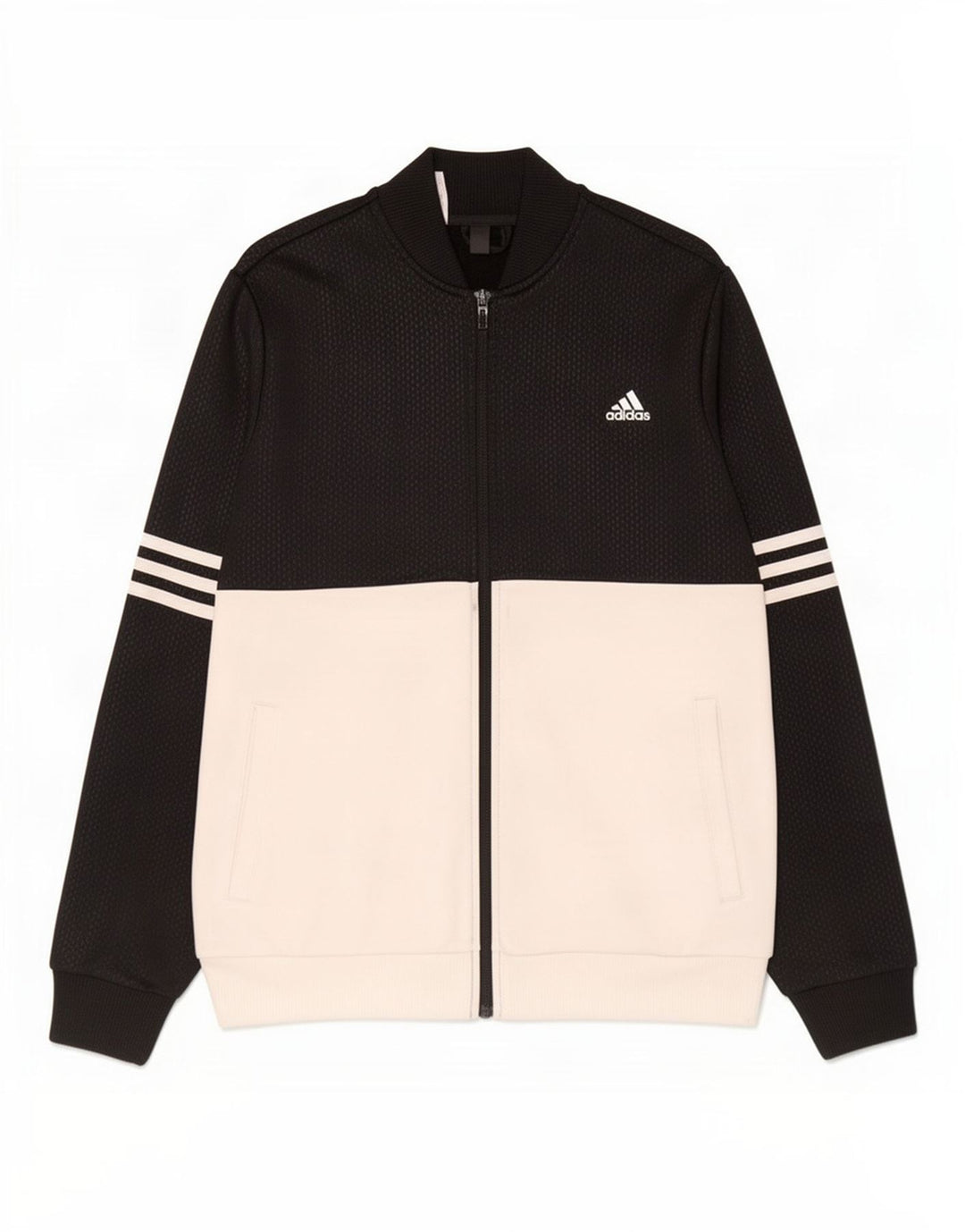 Adidas Jungen-Trainingsanzug-Top-Jacke, 13–14 Jahre, schwarzes Colourblock-Polyester