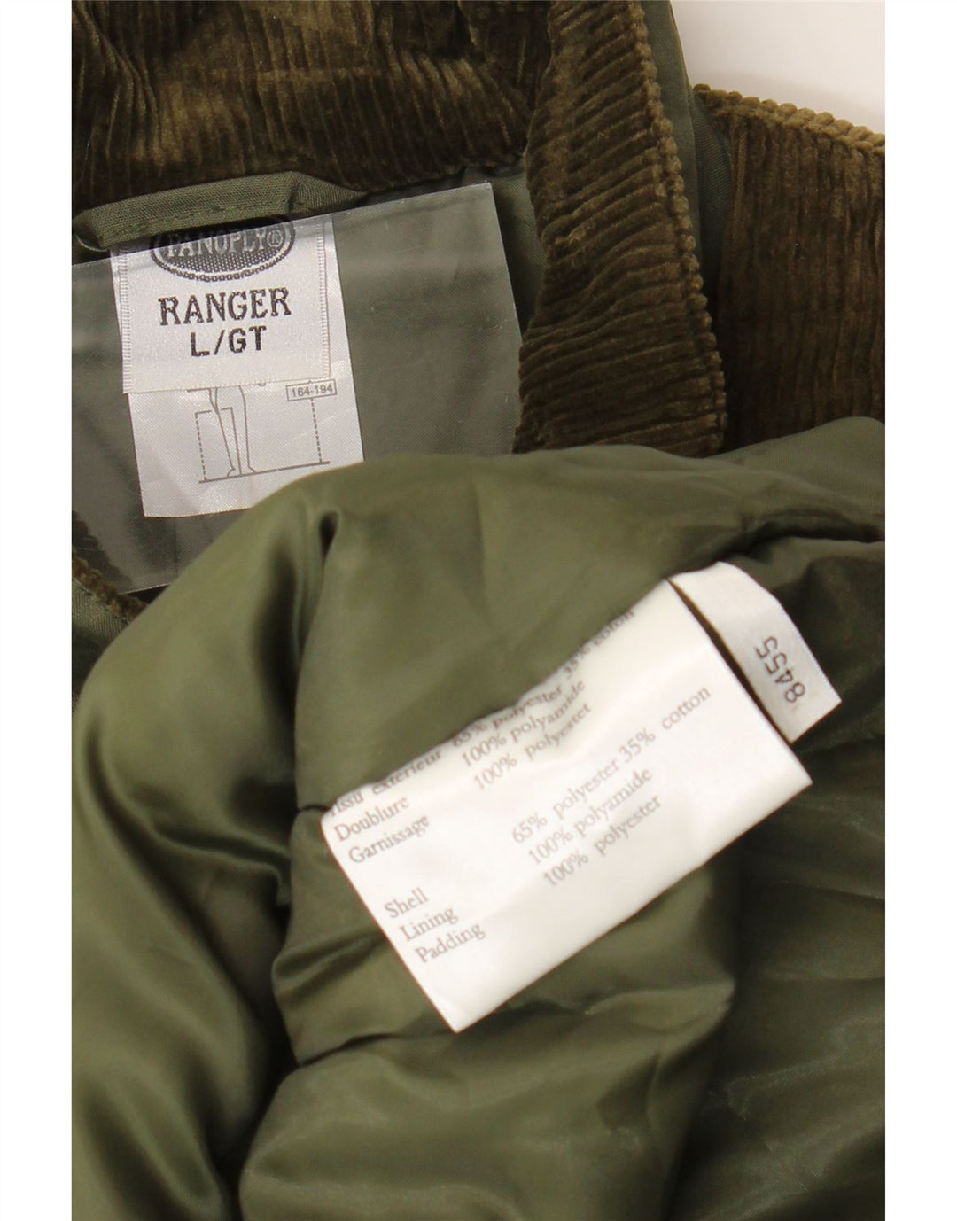 Panoply Herren Corduroy Utility Gilet UK 40 Large Grün Polyester