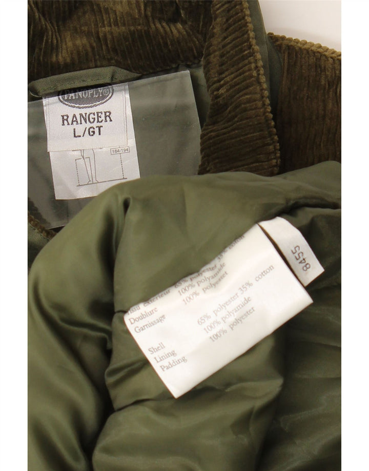 Panoply Herren Corduroy Utility Gilet UK 40 Large Grün Polyester