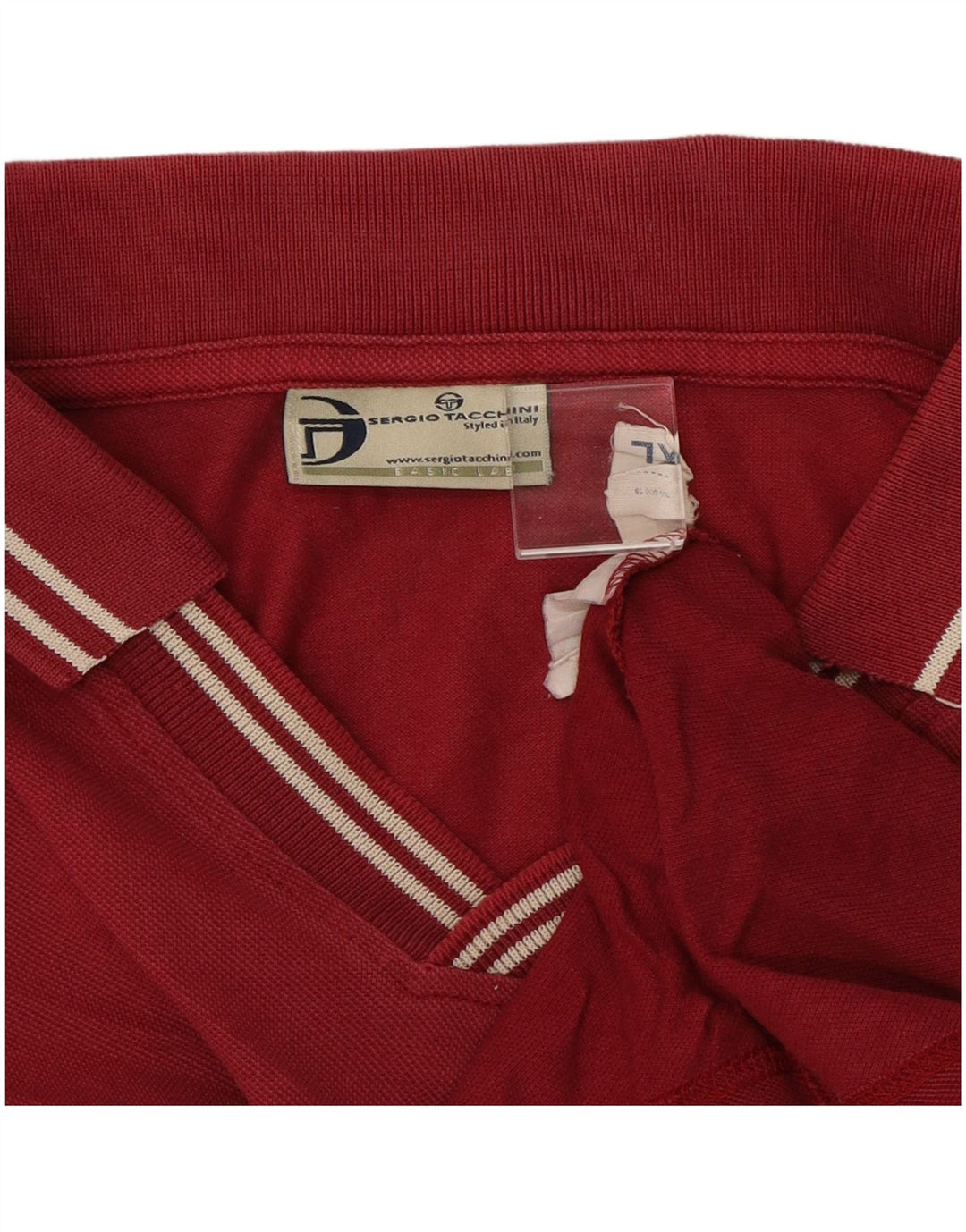 Sergio Tacchini Herren Poloshirt XL Burgund