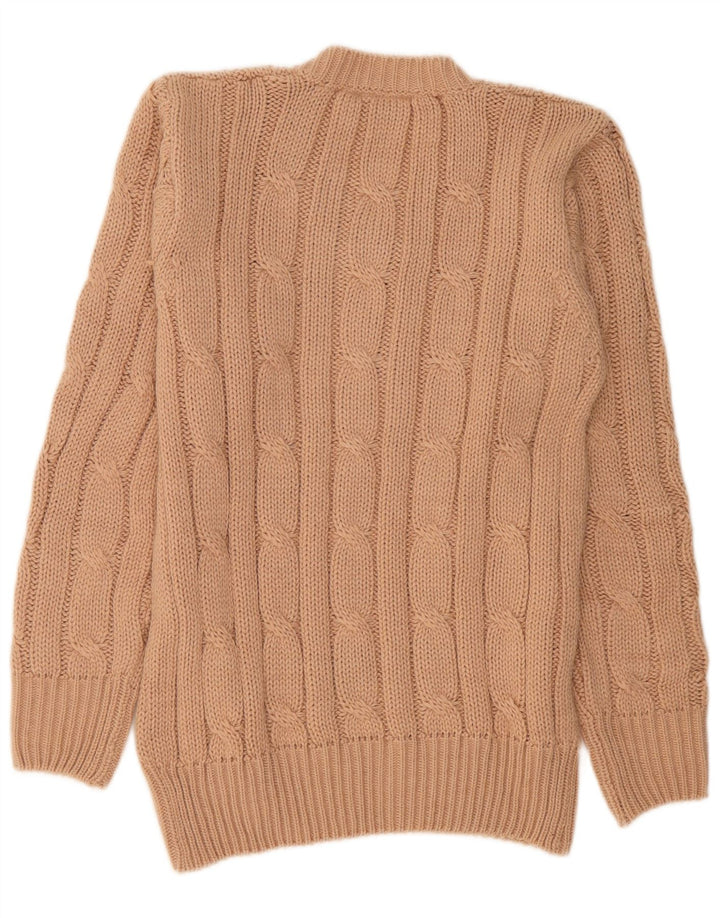 Lotto Damen-Pullover mit V-Ausschnitt, UK 12, Mittelbraun, Acryl