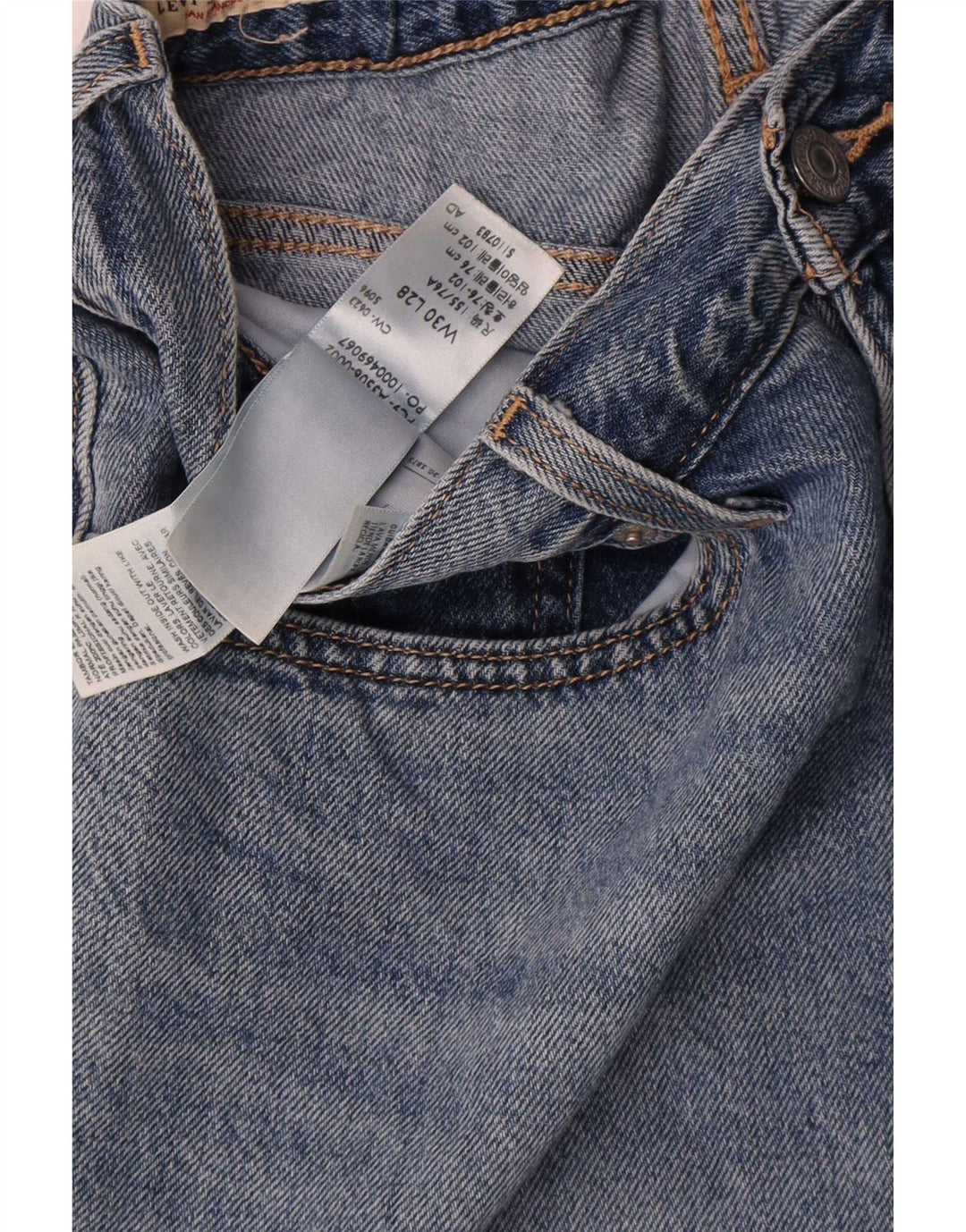 Levi's Damen Tapered Jeans W30 L28 Blaue Baumwolle