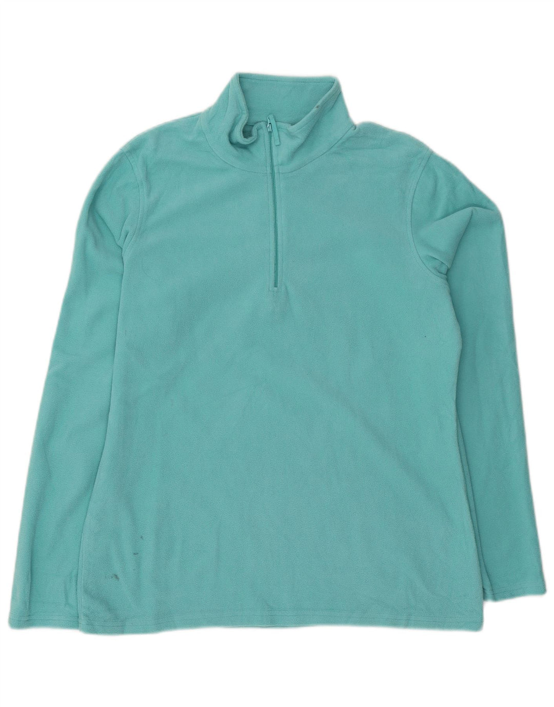 Mountain Warehouse Damen-Fleecepullover mit Reißverschluss am Kragen, UK 16, Größe L, Blau, Polyester