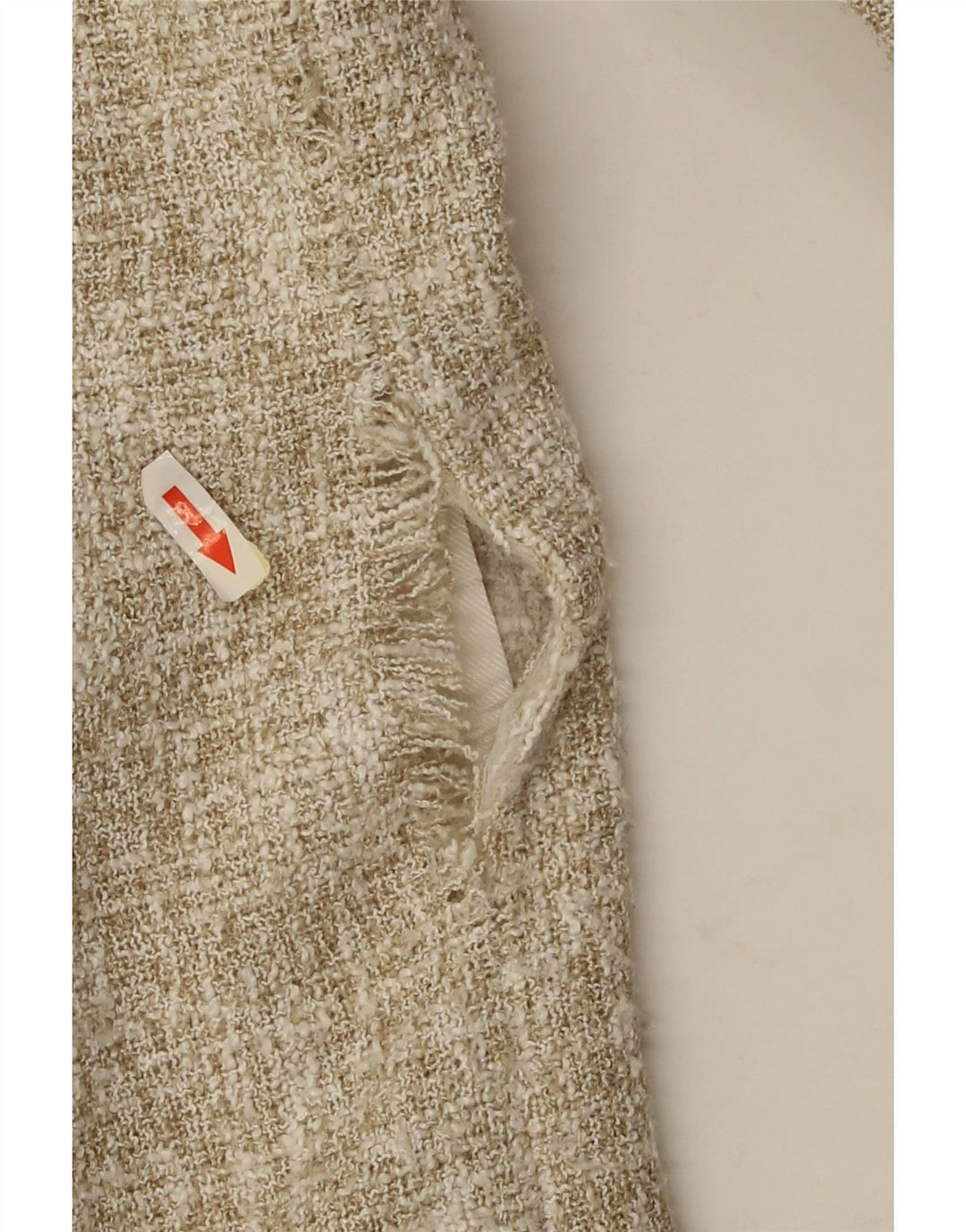 Zara Damen Crop Blazer Jacke EU 44 XL Beige