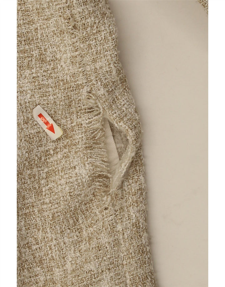 Zara Damen Crop Blazer Jacke EU 44 XL Beige