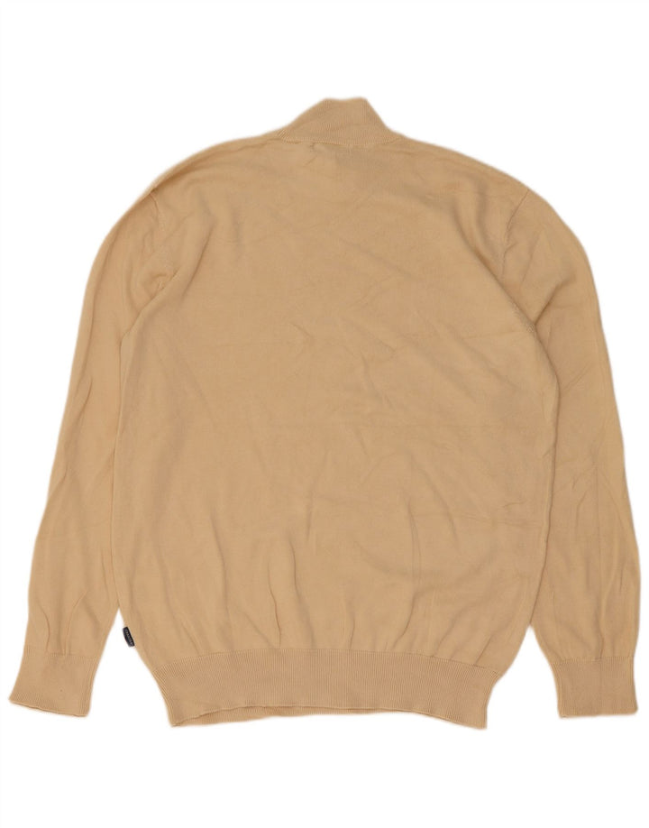 Carrera Herren-Pullover mit Rollkragen, groß, beige Baumwolle