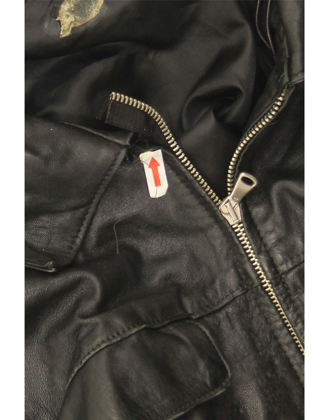 Vintage Herren Lederjacke UK 38 Medium Schwarz