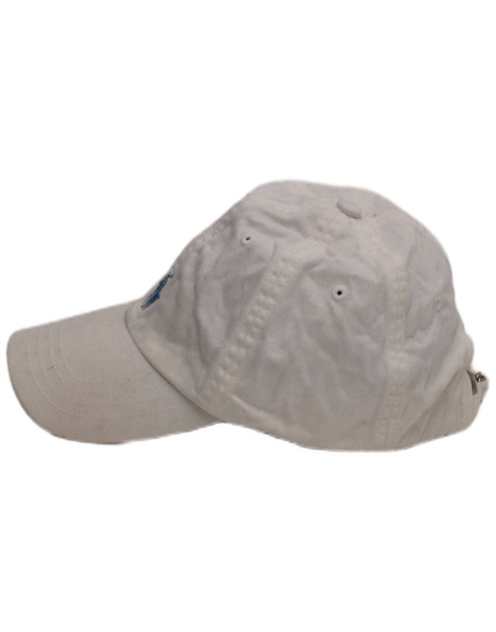 Ralph Lauren Baseballkappe für Jungen, Einheitsgröße, weiße Baumwolle