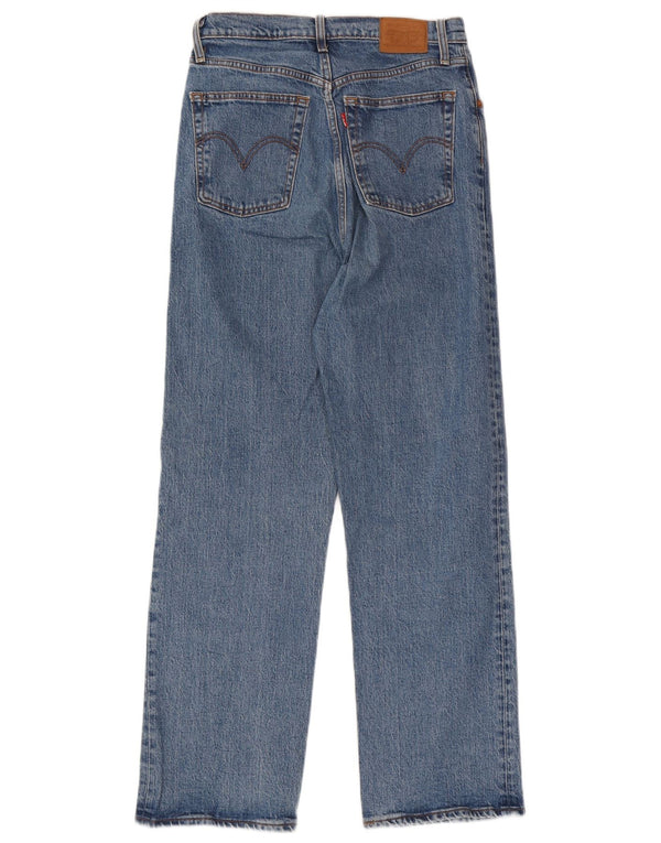 Levi's Damen Ribcage Straight Jeans W29 L28 Blaue Baumwolle