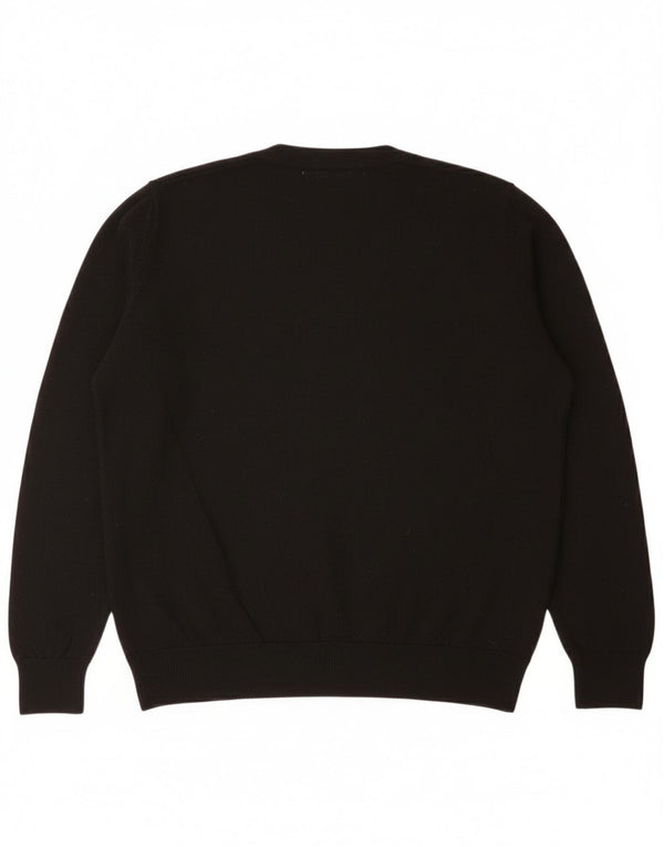 Marks & Spencer Damen-Pullover, lockere Passform, V-Ausschnitt, Gr. 14, mittelschwarz