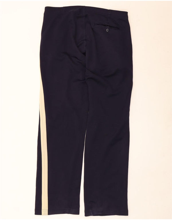 Puma Mens Graphic Chino Trousers Large W34 L30 Navy Blue Colourblock