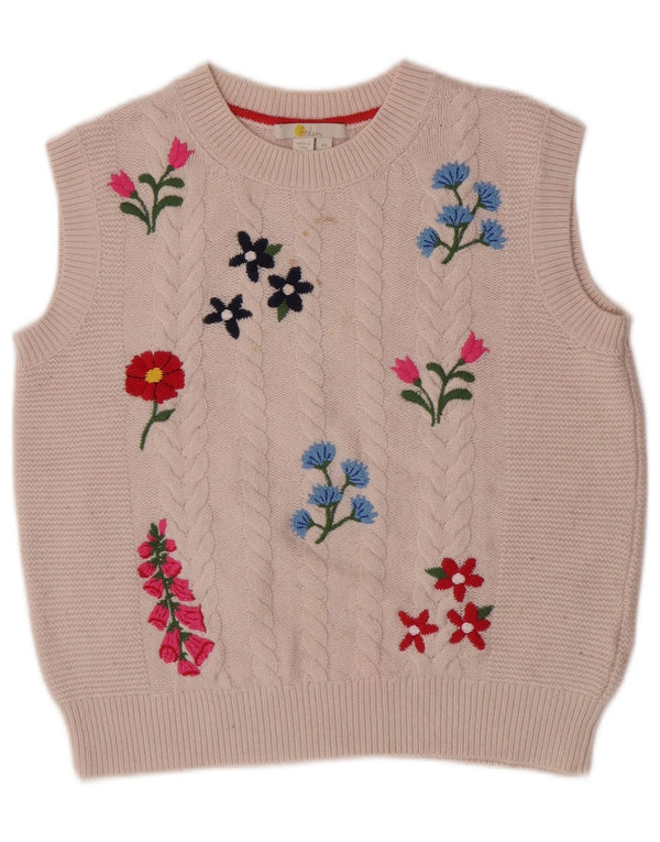 Boden Damen-Tanktop in Übergröße, Gr. 6, XS, gebrochenes Weiß, Blumenmuster, Polyamid