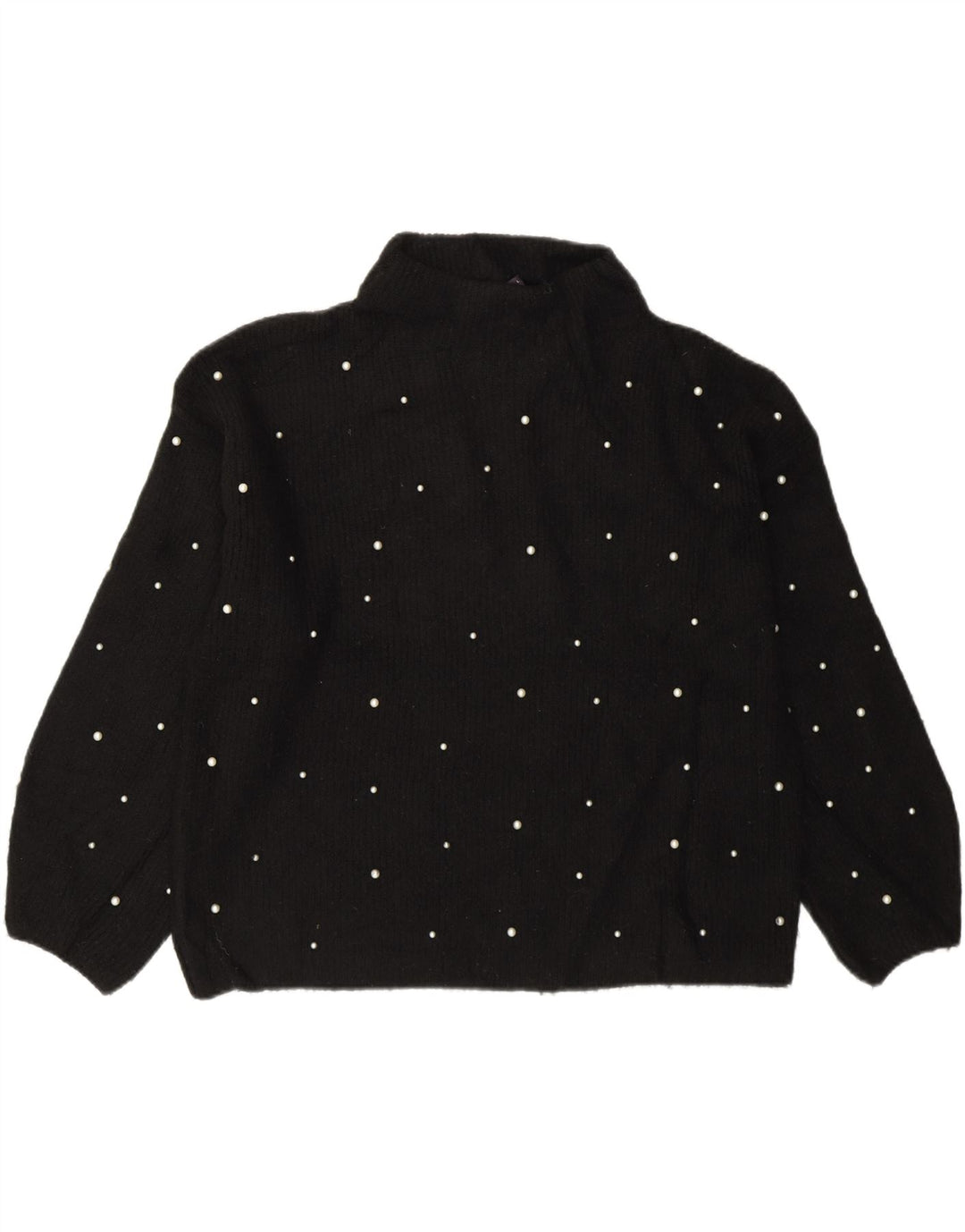 Marks & Spencer Rollkragenpullover für Damen, Gr. 14, Größe L, Schwarz, Acryl