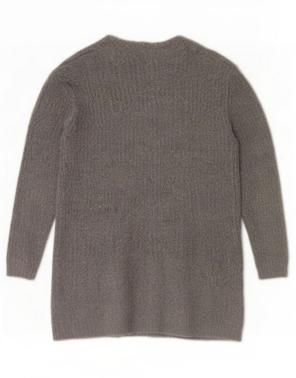 Marks & Spencer Damen Longline-Cardigan-Pullover UK 14 Mittelgrau