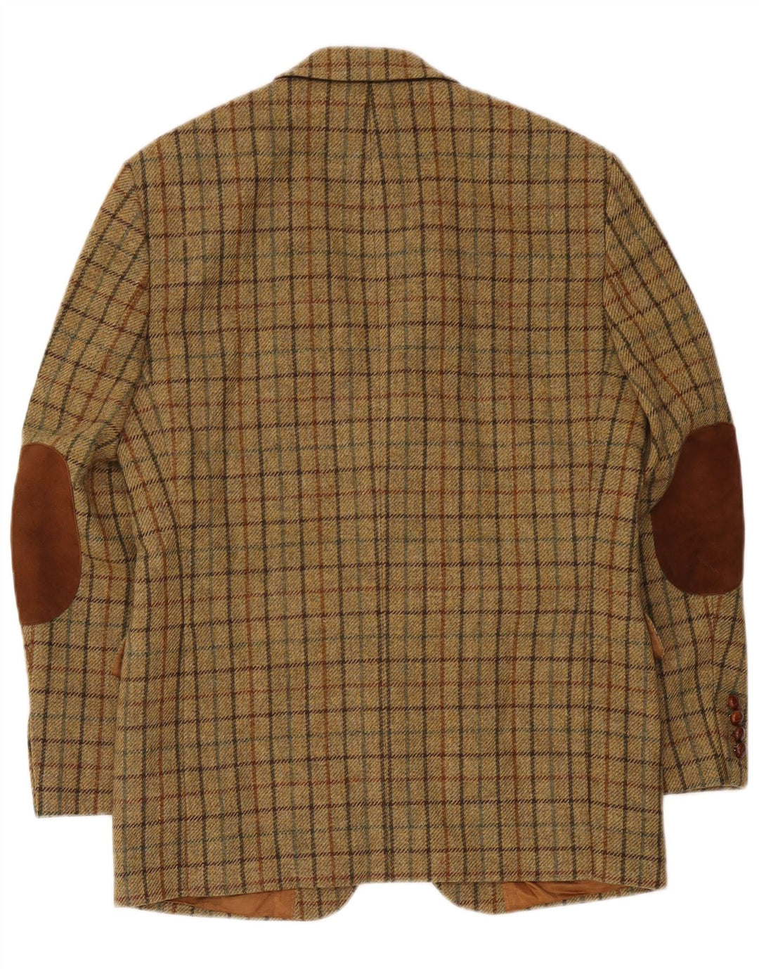Barbour Herren-Blazer mit 2 Knöpfen, EU 48, Mittel-Khaki, kariert, Schurwolle