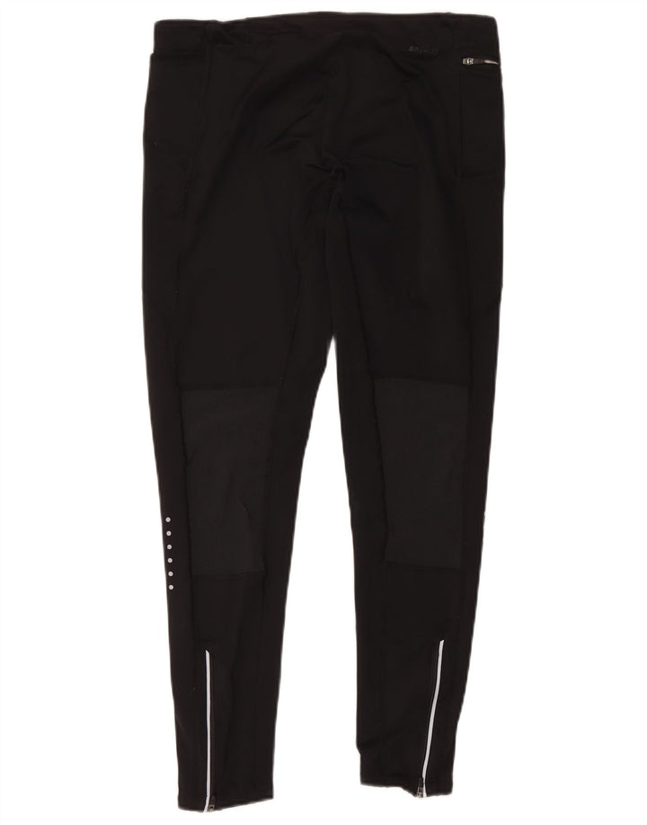 Nike Damen Dri Fit Leggings UK 16 Large Schwarz Polyester