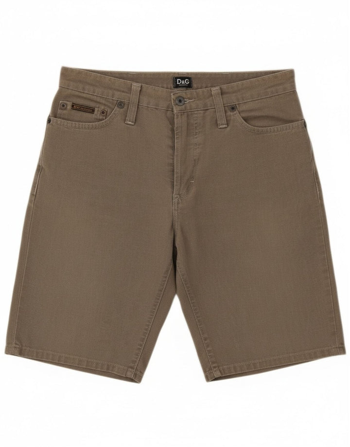 Dolce & Gabbana Herren Jeansshorts W32 mittelgraue Baumwolle