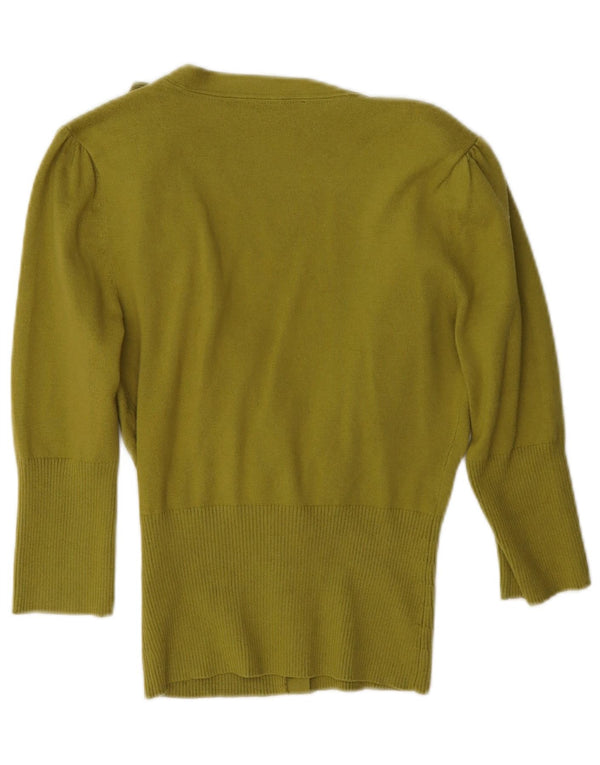 Star by Julien Macdonald Damen-Strickjacke mit 3/4-Ärmeln, Größe S, Khaki