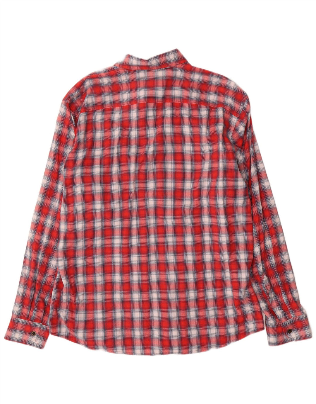 Wrangler Herren-Western-Flanellhemd XL, rot kariert, Baumwolle