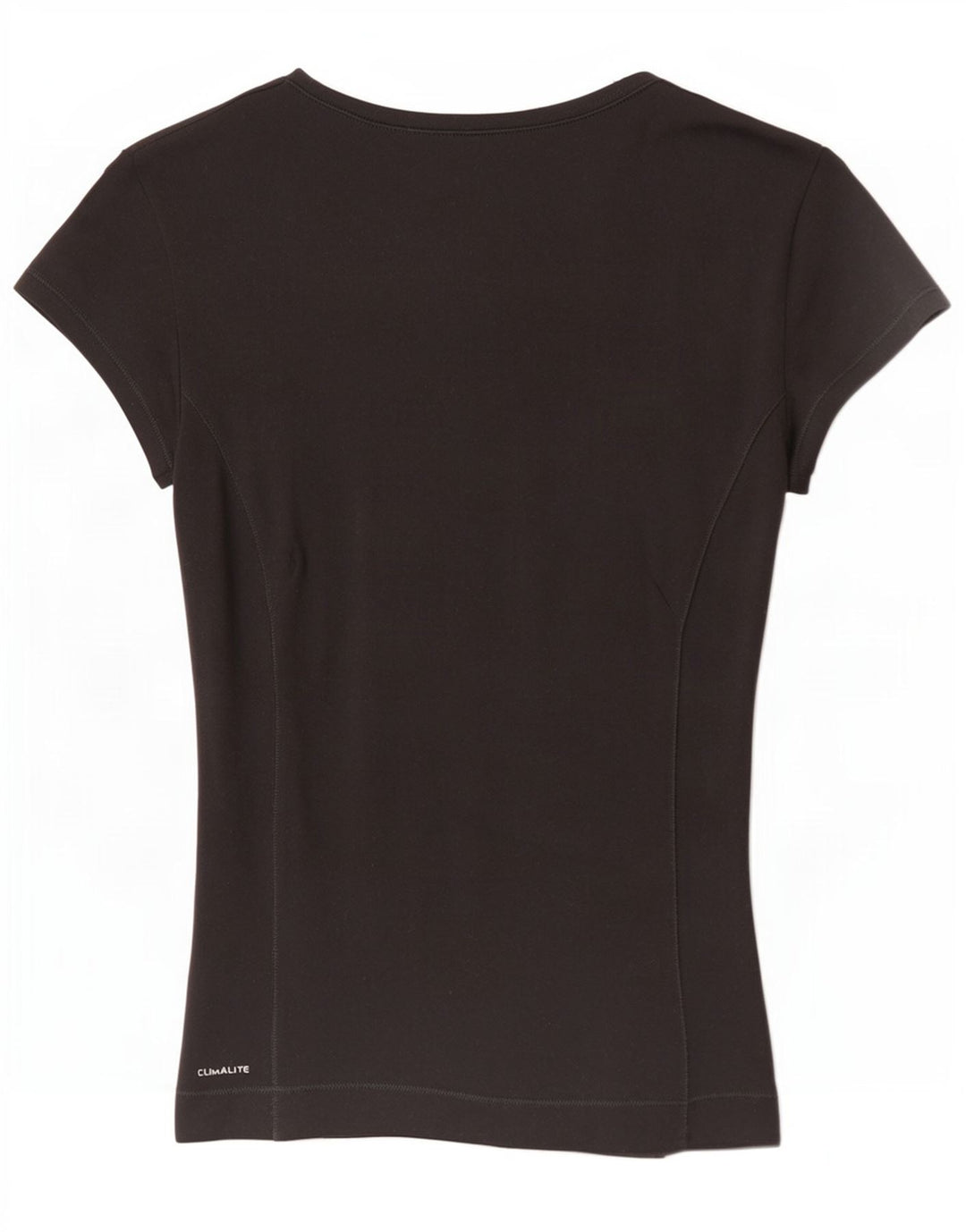 Adidas Damen Climalite T-Shirt Top UK 8 Small Schwarz Polyester