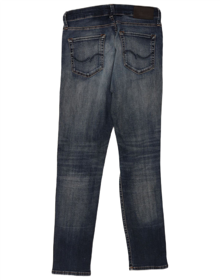 Jack & Jones Herren GLENN Distressed Slim Jeans W30 L32 Blaue Baumwolle