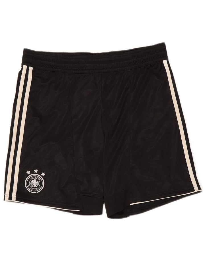 ADIDAS Herren Deutscher Fußball Bund Sport Shorts Small Schwarz Polyester