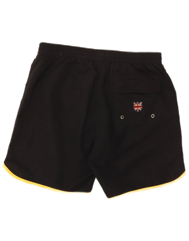 Admiral Herren-Badeshorts mit Grafik, groß, schwarzes Farbblock-Polyester