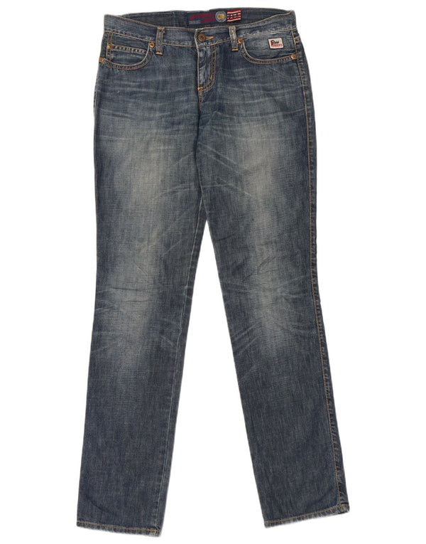 Roy Rogers Damen Slim Jeans W27 L32 Blaue Baumwolle