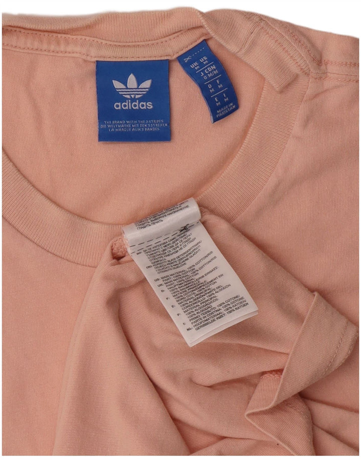 Adidas Herren Grafik T-Shirt Top Mittelrosa Baumwolle