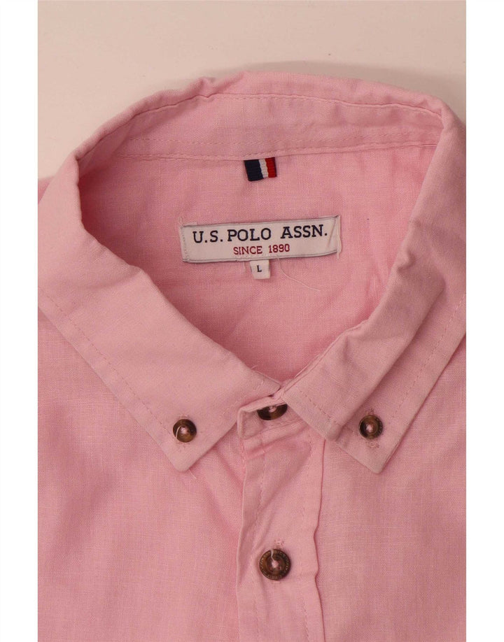 U.S. Polo Assn. Herrenhemd groß rosa