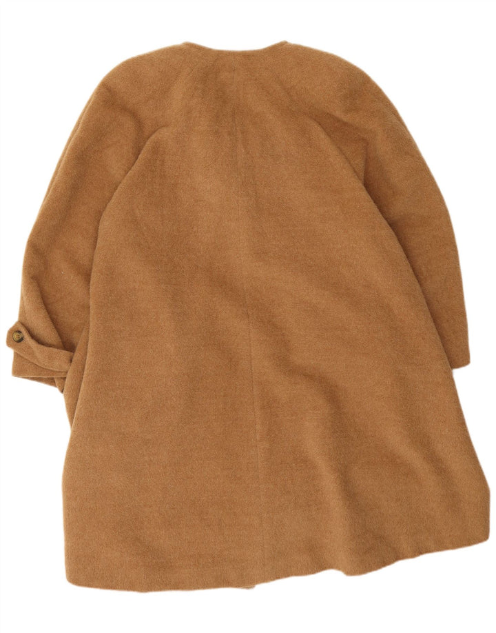 Les Copains Damen Übergroßer zweireihiger Mantel IT 42 Mittelbeige