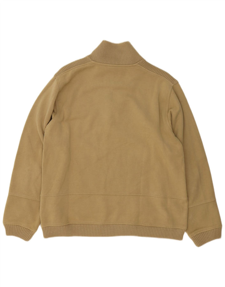 Champion Herren-Sweatshirt mit Reißverschluss am Hals, große Khaki-Baumwolle