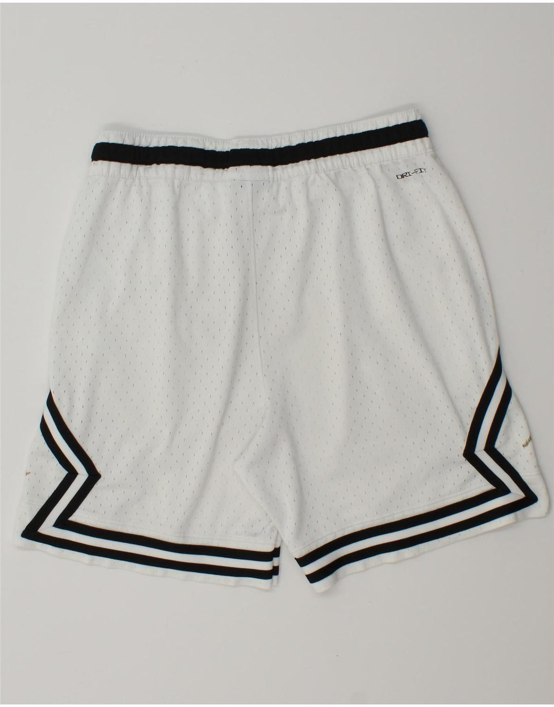 Jordan Herren Dri Fit Sportshorts mittelweißes geometrisches Polyester