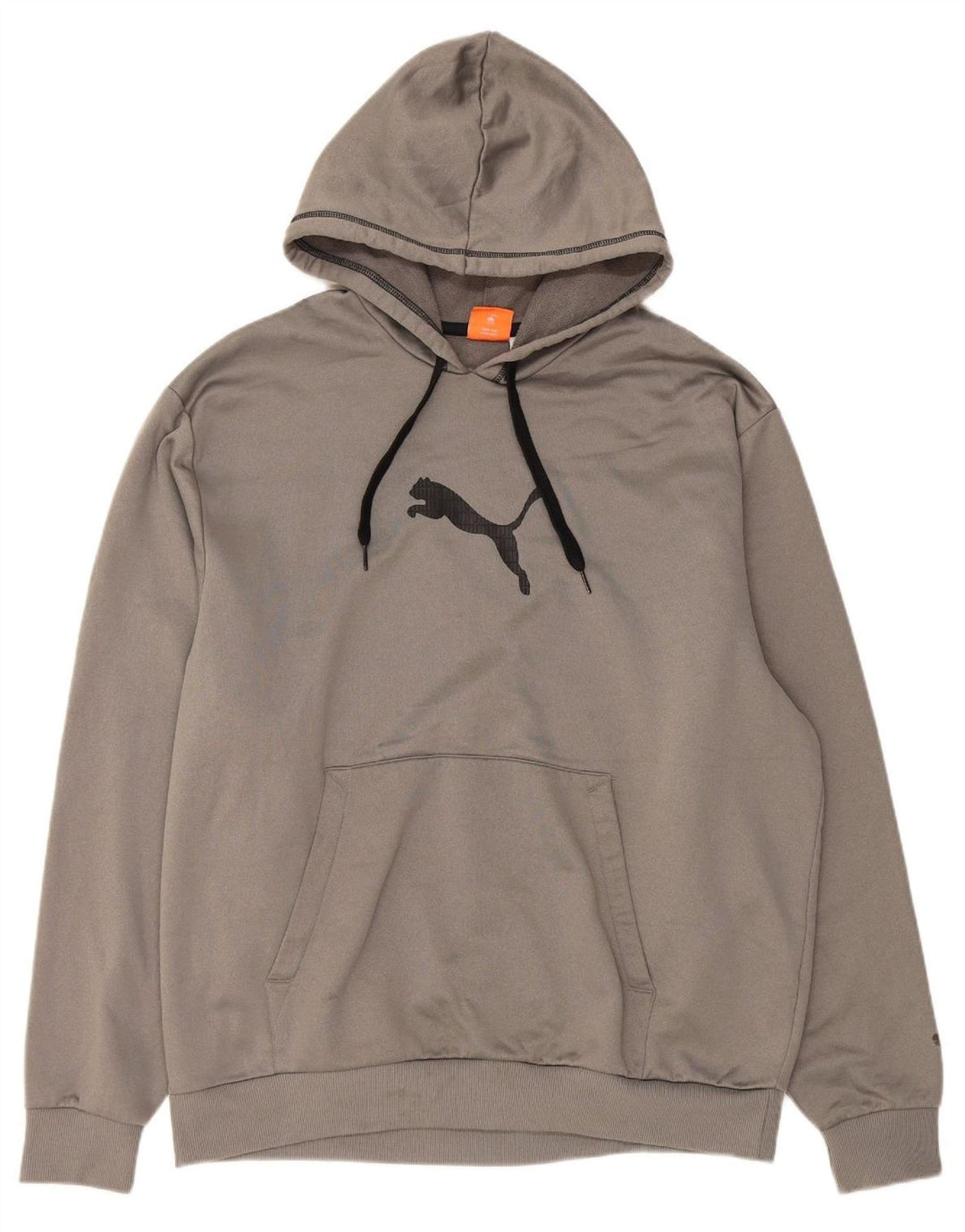 PUMA Mens Graphic Hoodie Jumper XL Grey Polyester