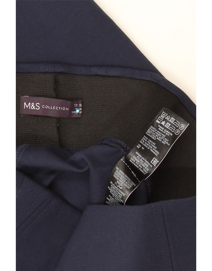 Marks & Spencer Damen Crop Leggings UK 12 Medium Marineblau Viskose