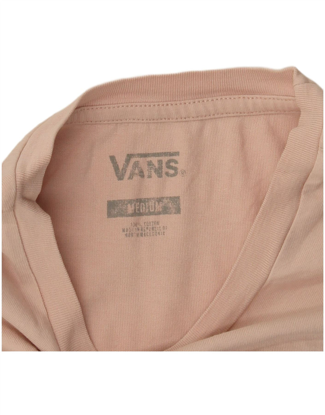 VANS Damen Grafik-T-Shirt-Oberteil UK 12 Mittelrosa Baumwolle