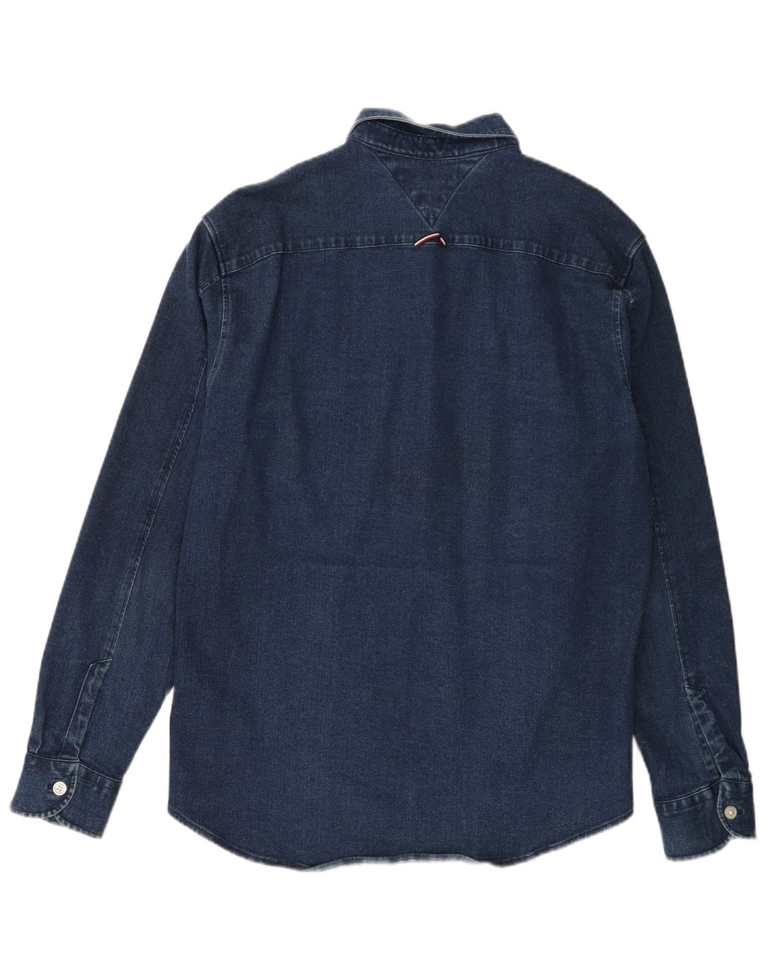 TOMMY HILFIGER Herren Indigo-Jeanshemd, große blaue Baumwolle