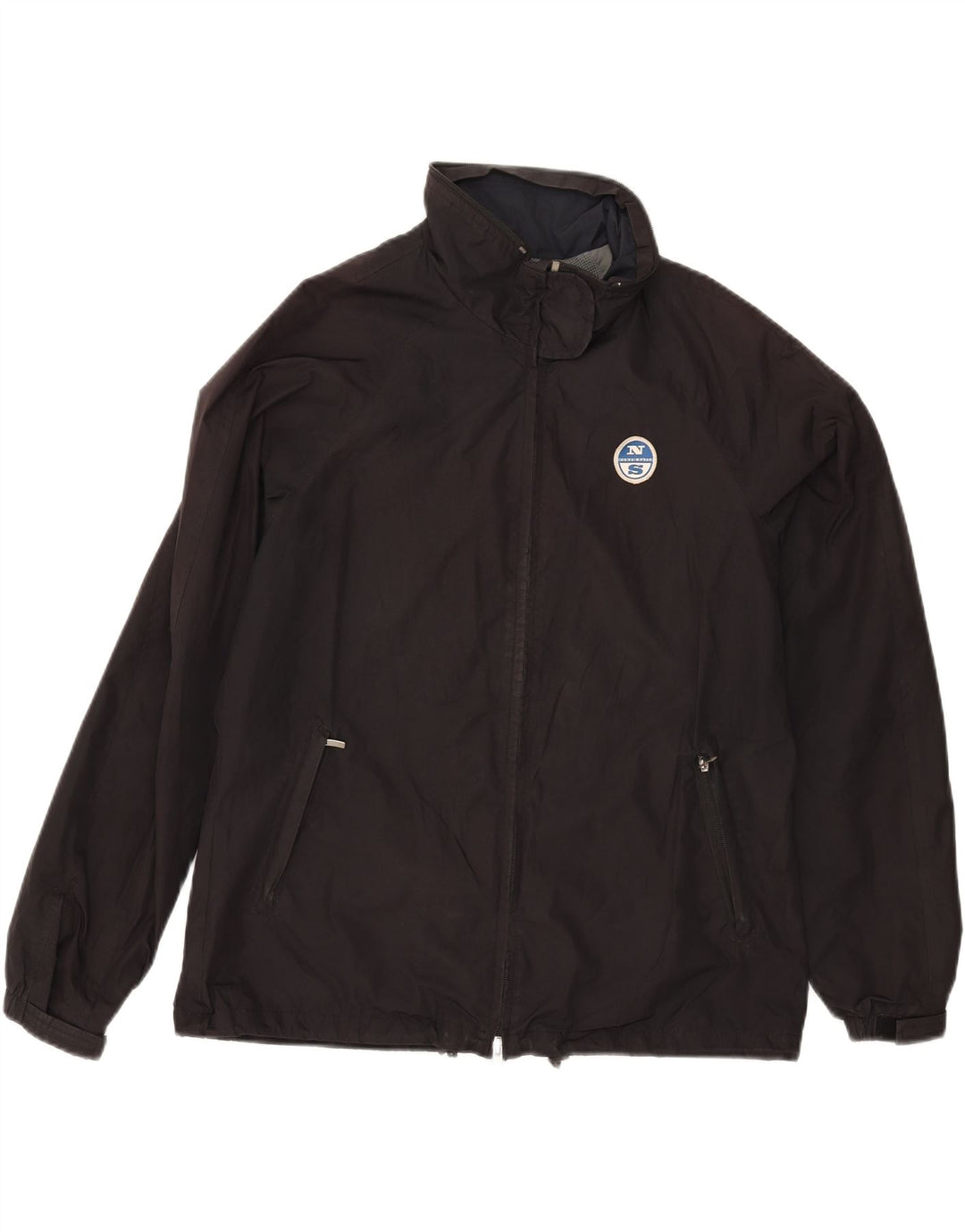 NORTH SAILS Womens Windbreaker Jacket UK 18 XL Black Polyester Vintage North Sails and Second-Hand North Sails from Messina Hembry 