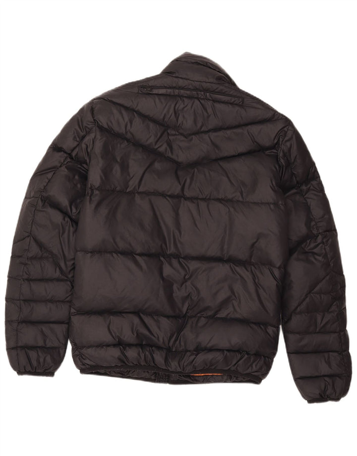 Diesel Herren Wattierte Jacke UK 38 Mittelschwarzes Nylon