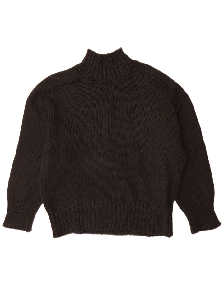 Zara Damen-Pullover mit Rollkragen, übergroß, Gr. 14, mittelschwarz