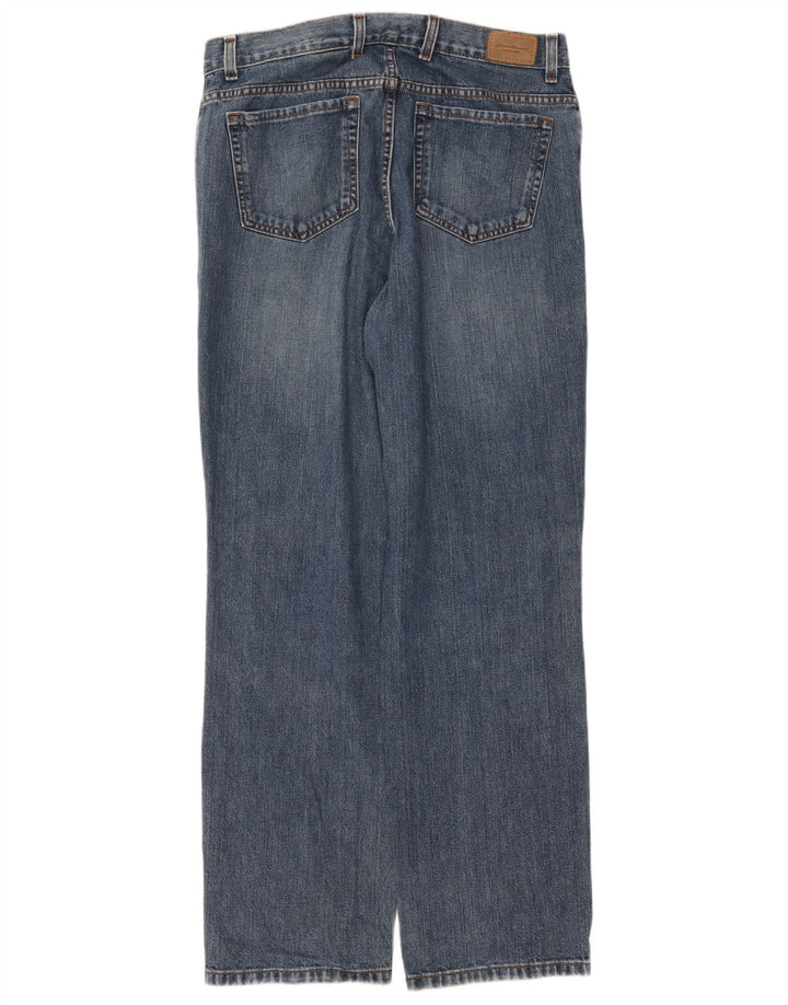 Eddie Bauer Damen Straight Jeans US 14 XL W36 L32 Blaue Baumwolle