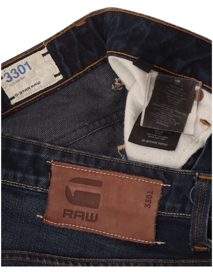 G-Star Herren Slim Jeans W32 L32 Marineblau Baumwolle