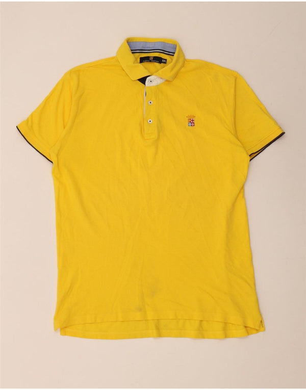 Marina Militare Herren Poloshirt 2XL Gelb Baumwolle