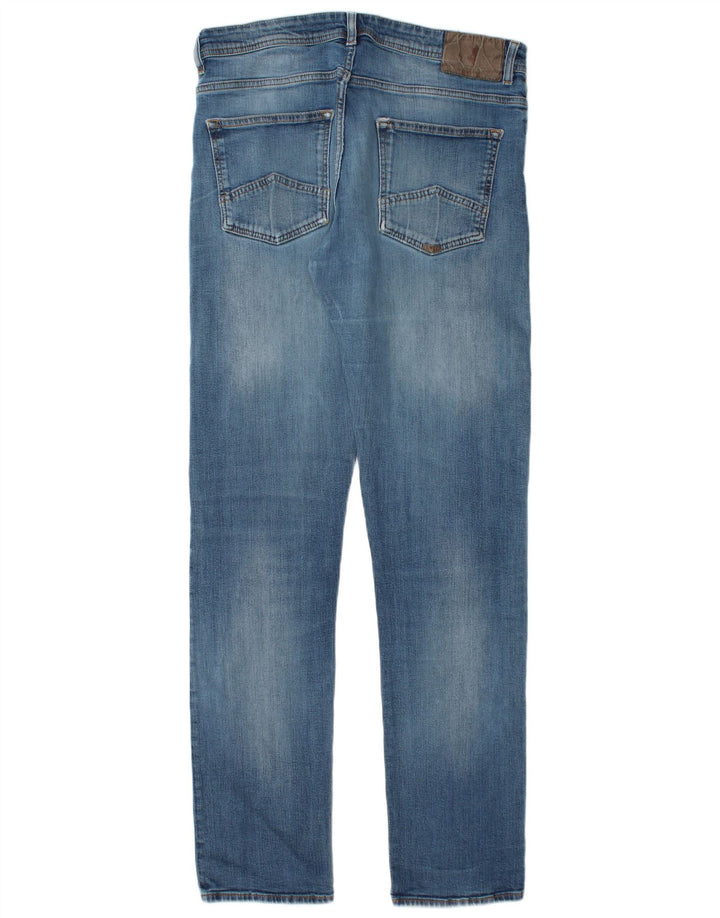 Marlboro Classics Herren Straight Jeans W33 L34 Blau