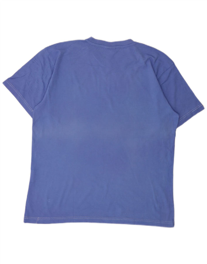 Champion Herren T-Shirt Top 2XL Blau Baumwolle