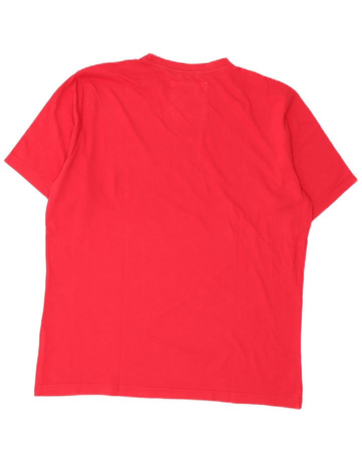 Carrera Herren Grafik-T-Shirt-Oberteil XL aus roter Baumwolle
