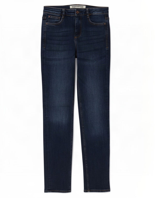 Zara Damen Trafaluc Slim Jeans EU 38 Small W28 L28 Marineblau
