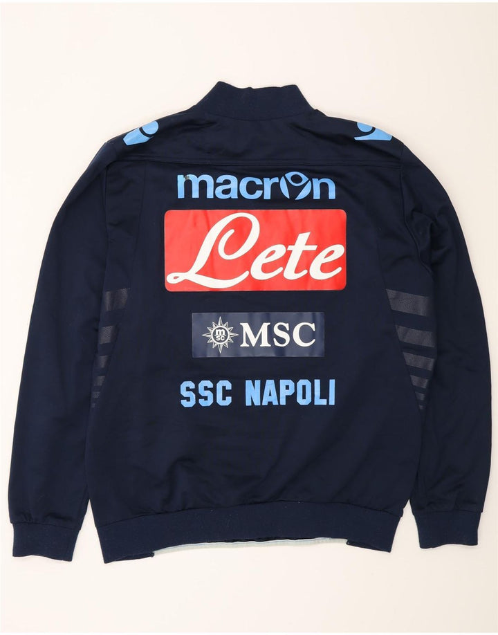 Macron Herren-Trainingsanzug mit Grafik-Pullover, groß, Marineblau, Farbblock