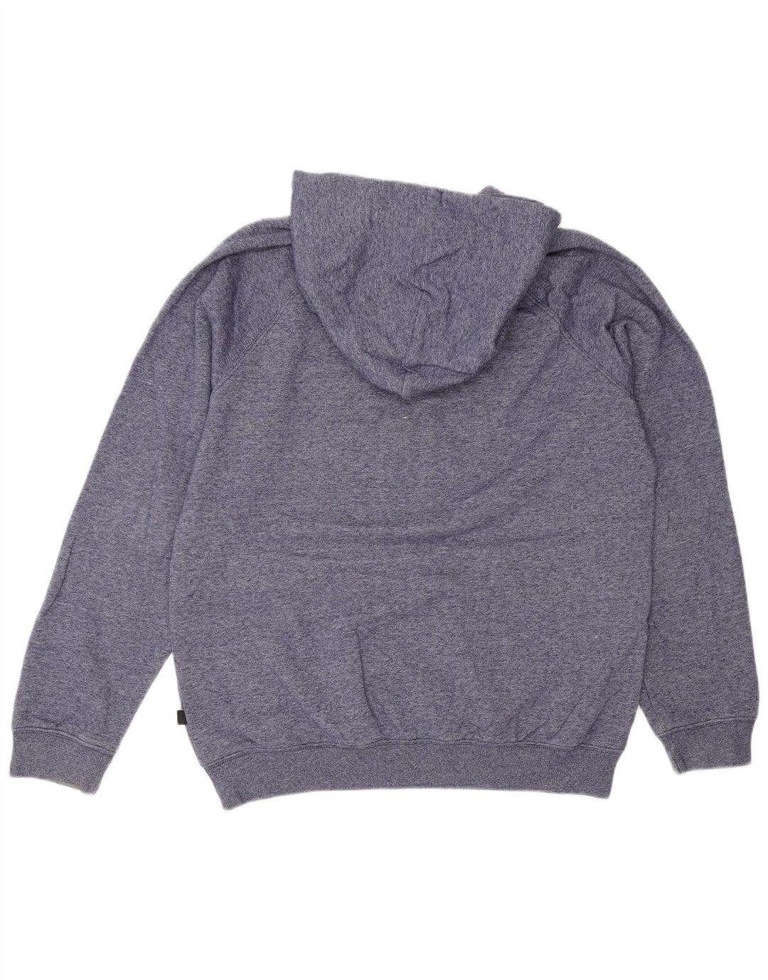 Quiksilver Herren-Kapuzenpullover aus mittelblau gefleckter Baumwolle